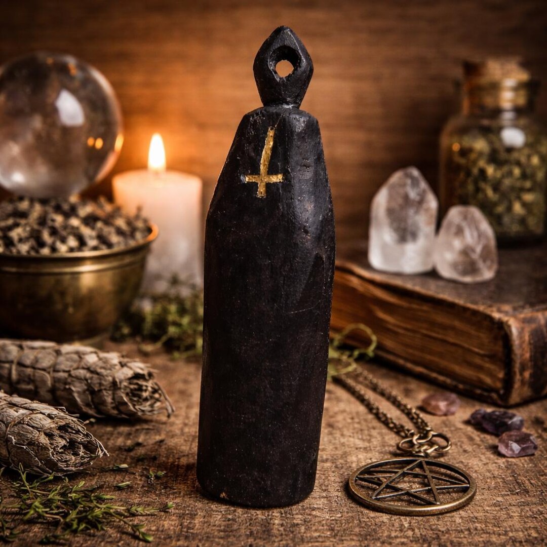 Protection Doll, Altar Statue, Dark Goddess, Black Goat, Baphomet ...