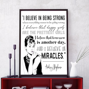 Audrey Hepburn Quote PRINTABLE - DIGITAL DOWNLOAD Poster - Girls ...