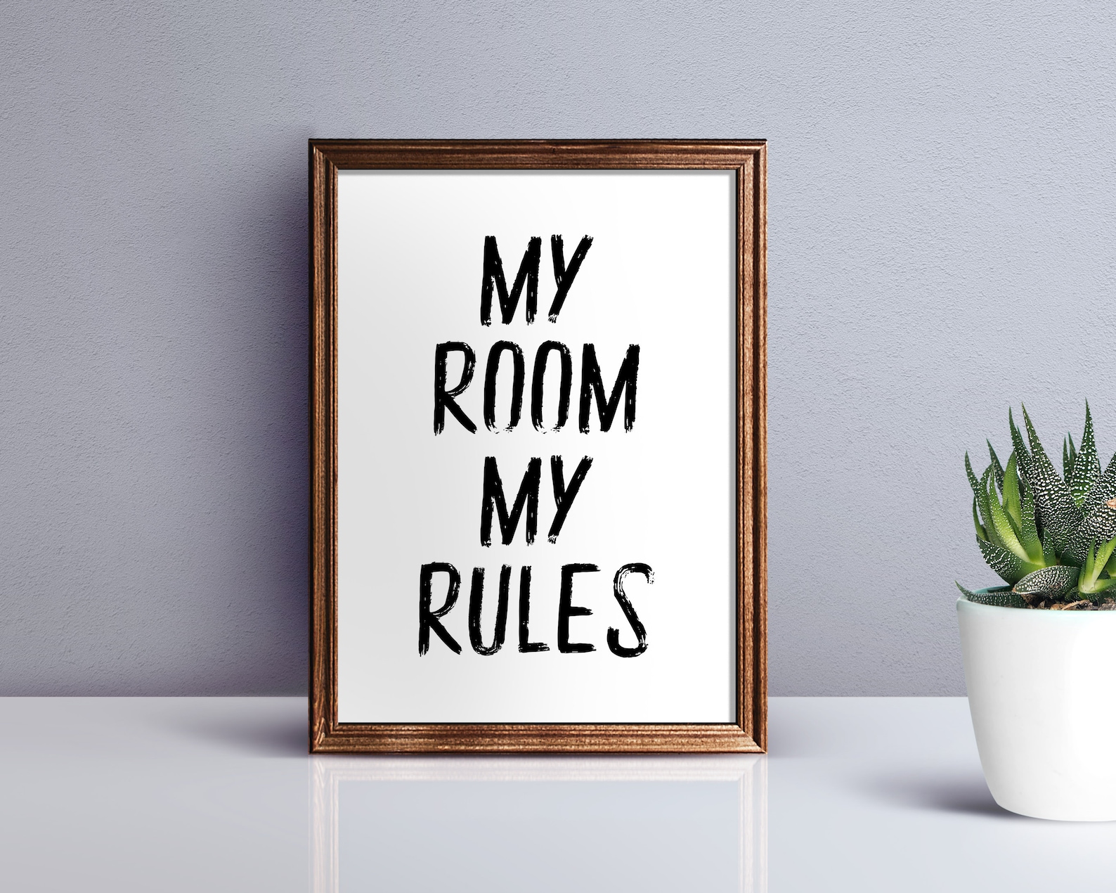 My Room My Rules PRINTABLE Wall Art Children's Bedroom Etsy