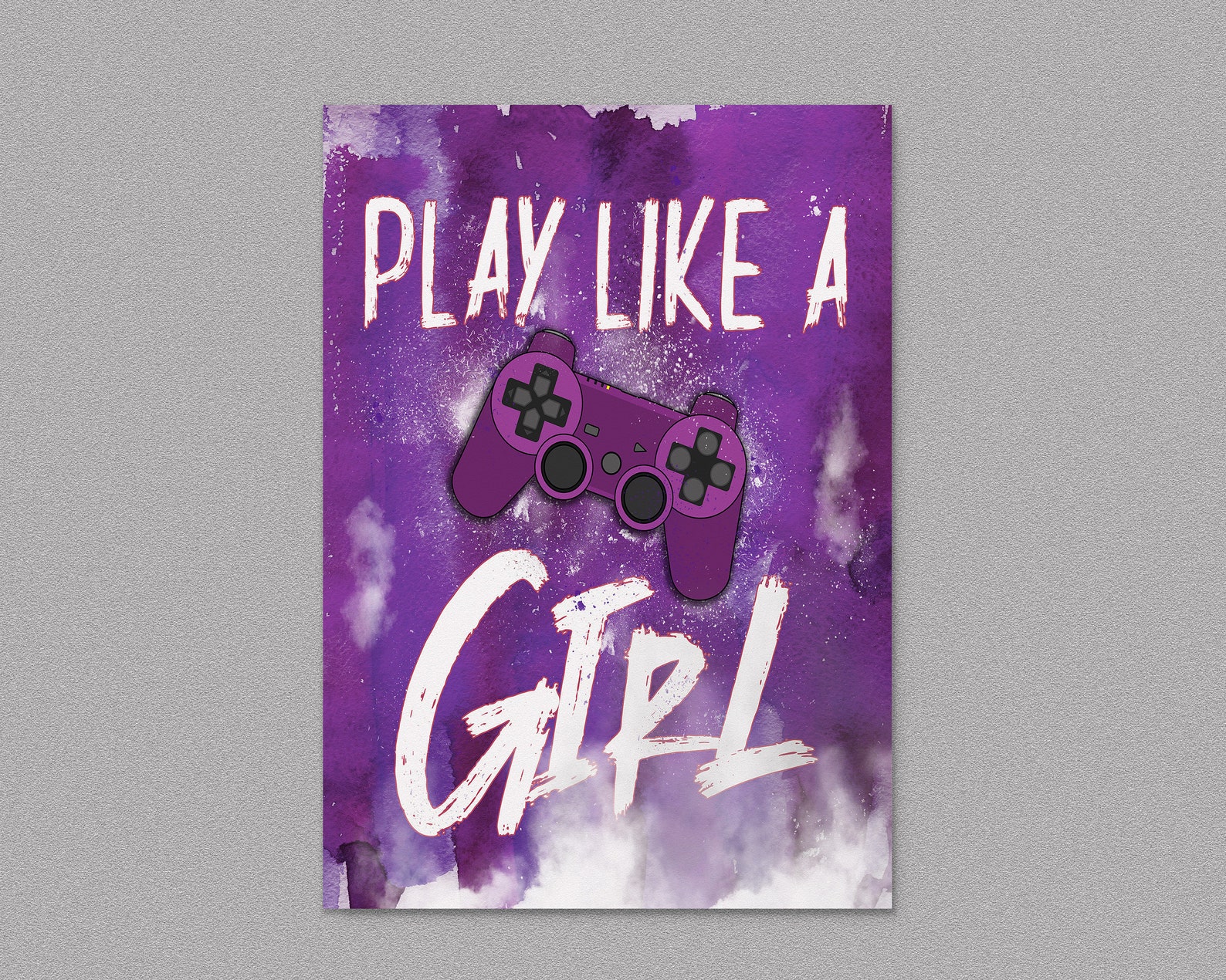 Girl Gamer PRINTABLE Wall Art Gamer Room Decor DIGITAL Etsy