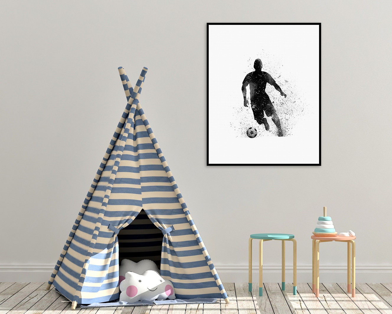 Soccer Poster PRINTABLE Wall Art DIGITAL DOWNLOAD Football - Etsy