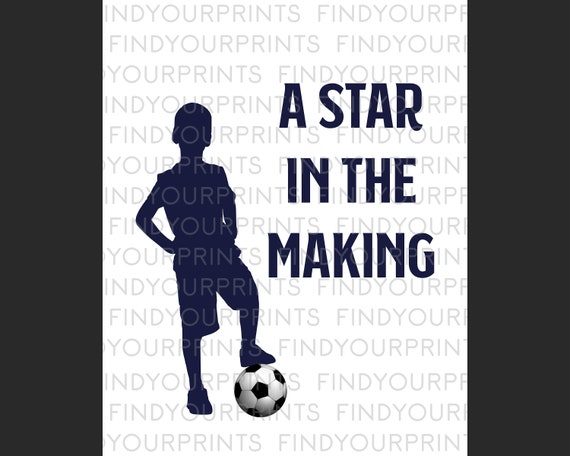 Football Bedroom Decor Set Of 3 Soccer Posters Custom Football Prints Personalised Sports Wall Art Soccer Fan Print Only Unframed