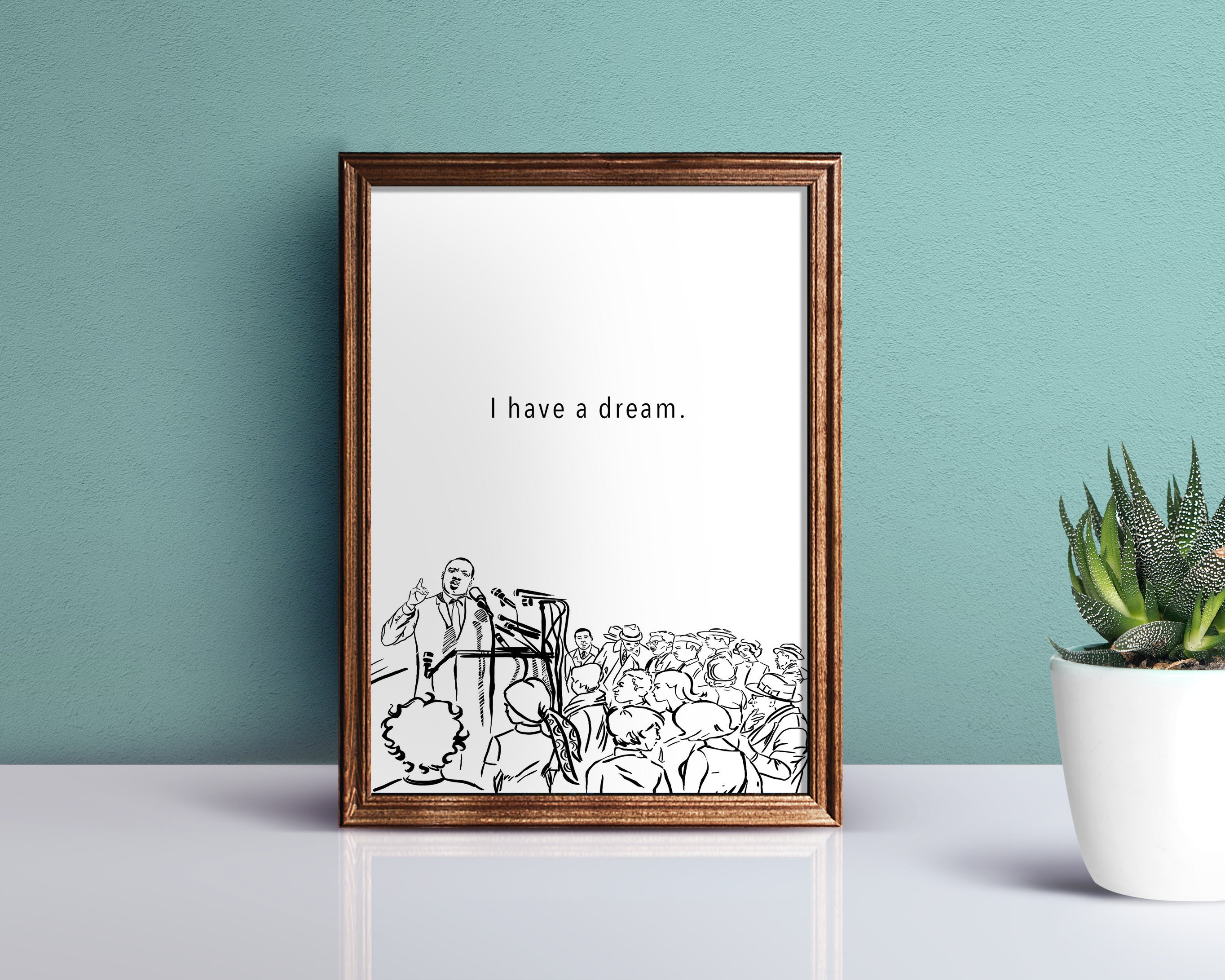 Martin Luther King PRINTABLE Posters MLK DIGITAL Download - Etsy