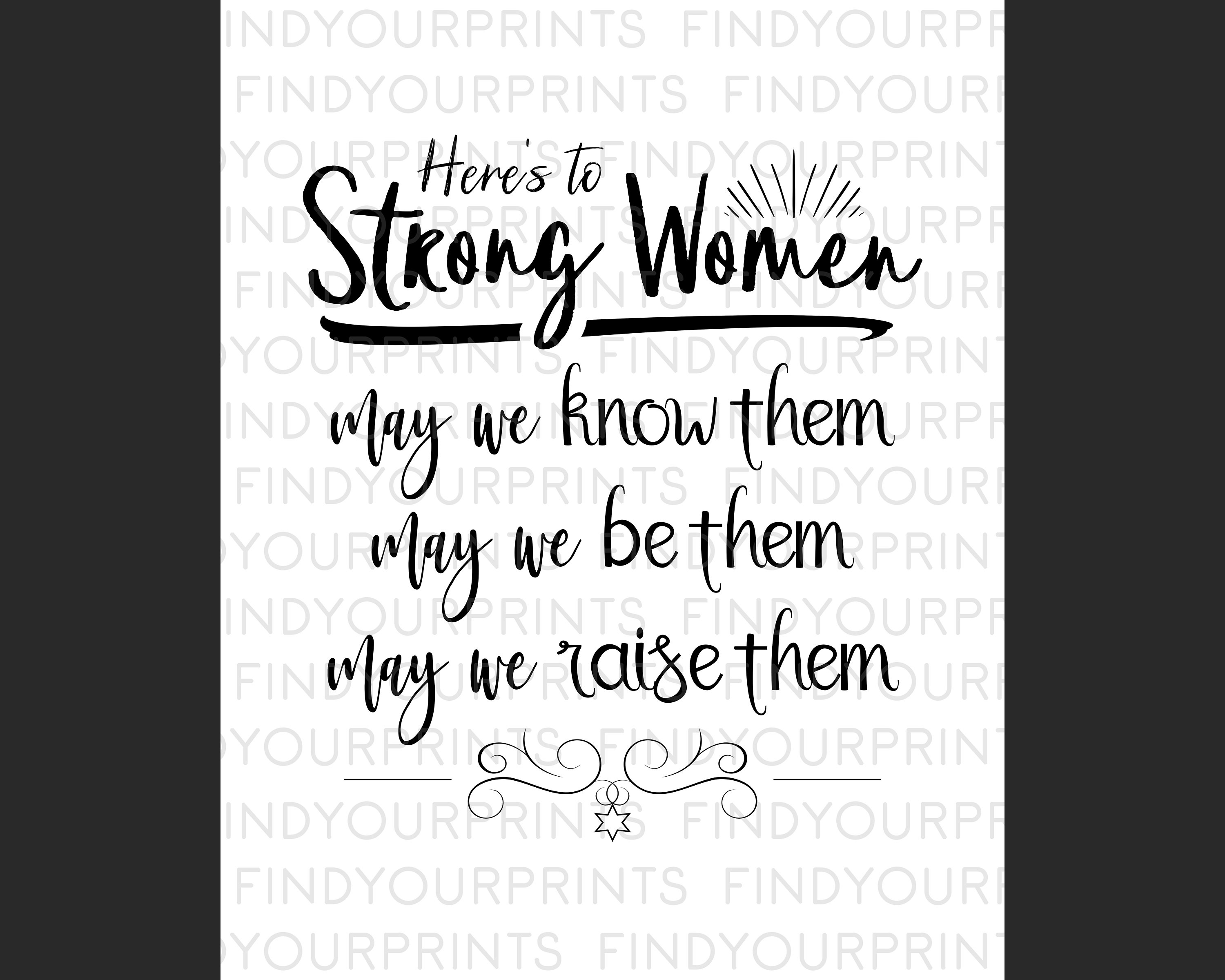 Sterke vrouwen AFDRUKBARE muurkunst - Empowering Quotes DIGITALE DOWNLOAD -  Empowered Woman Print - feministische poster cadeau - Know, Be, Raise Them  - Etsy België, image size:3000x2400