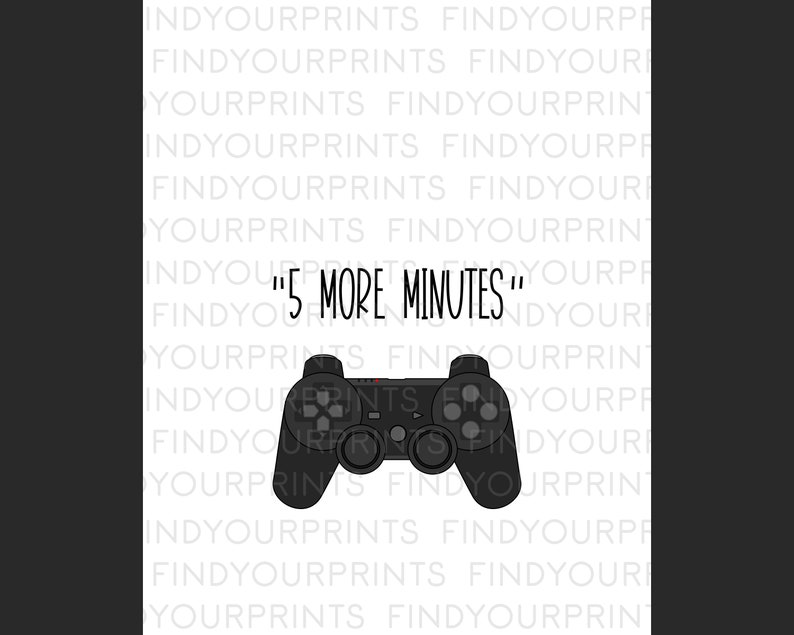 Gamer Poster PRINTABLE Wall Art Video Games Room Decor | Etsy
