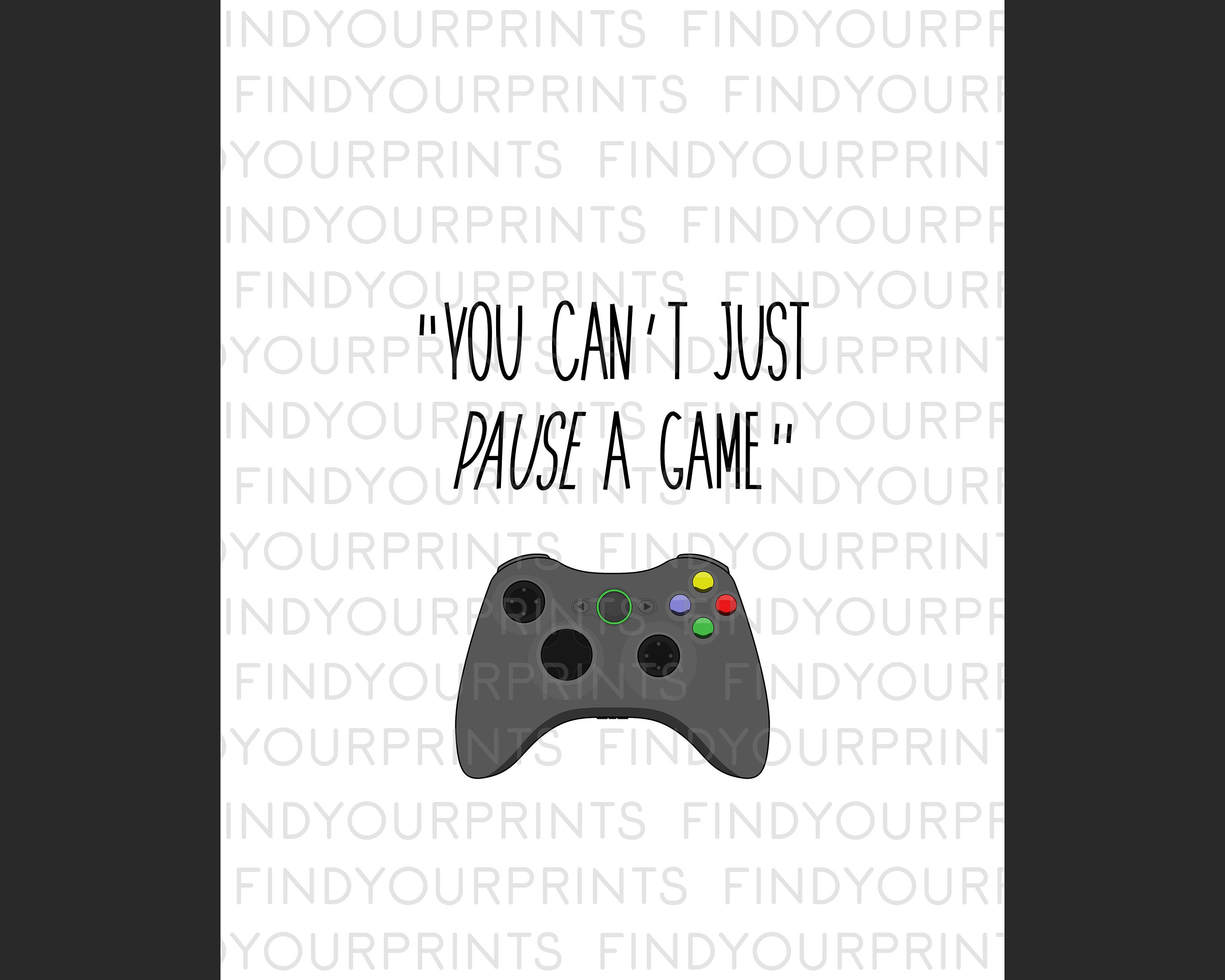 Games Room Decor Prints Set of 4 Gamer Posters Bedroom Etsy