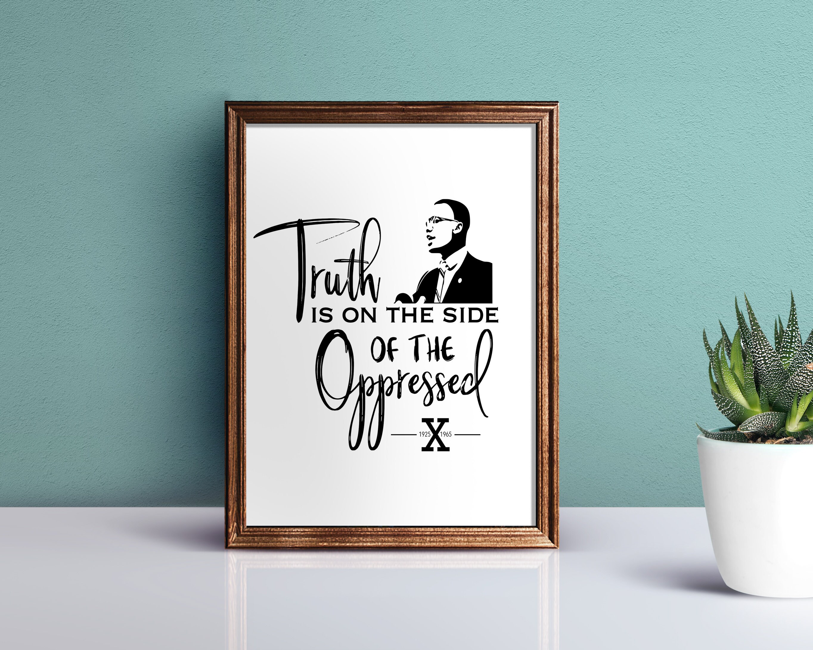 Malcolm X PRINTABLE Poster Malcolm Little DIGITAL DOWNLOAD | Etsy