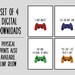 Color Gamer Posters PRINTABLE Wall Art - Video Games Room Decor DIGITAL DOWNLOAD - Gamer Prints - Gamer Gift - Game Controller - Gaming Sign