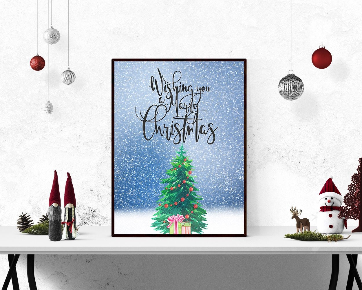 Christmas Greeting Card Art Print Home Decor Wall Art Poster I Christmas Greeting Card Art Print Home Decor Wall Art Poster I