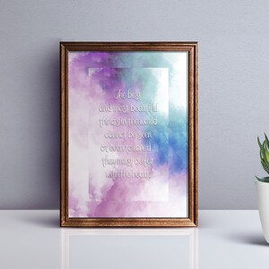 Helen Keller Quote PRINTABLE Wall Art Watercolor Poster - Etsy