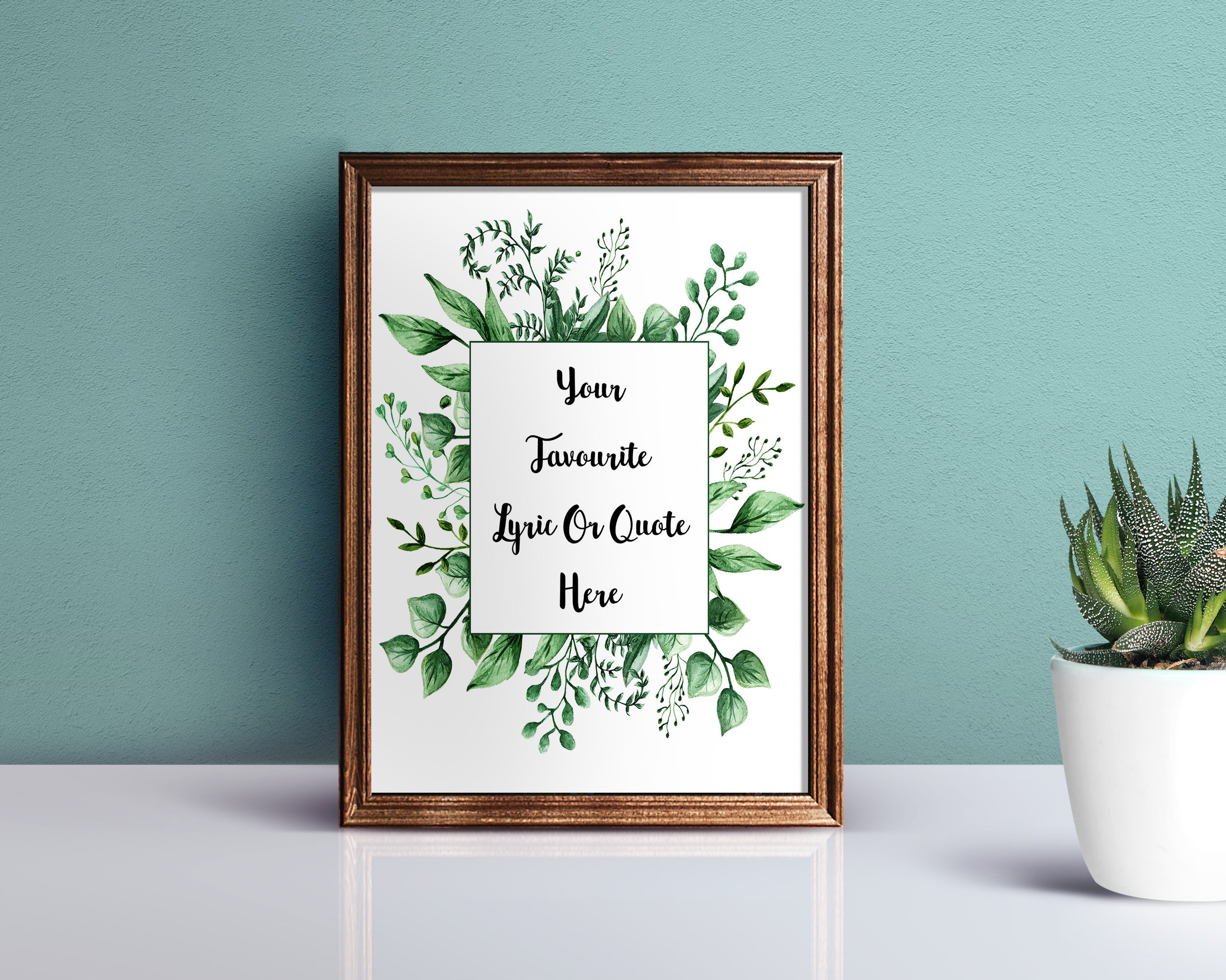 Custom Text PRINTABLE Poster Personalized DIGITAL DOWNLOAD Etsy