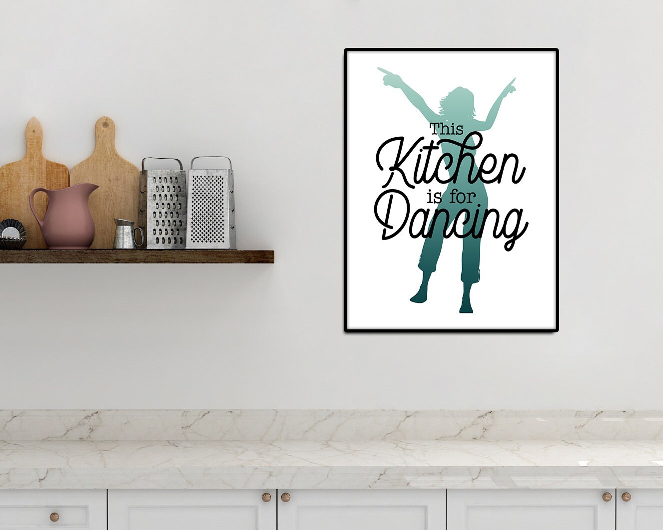 This Kitchen is for Dancing PRINTABLE Wall Art Kitchen | Etsy