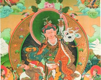 Nyingma Refuge Tree, Padmasambhava, Tibetan Thangka