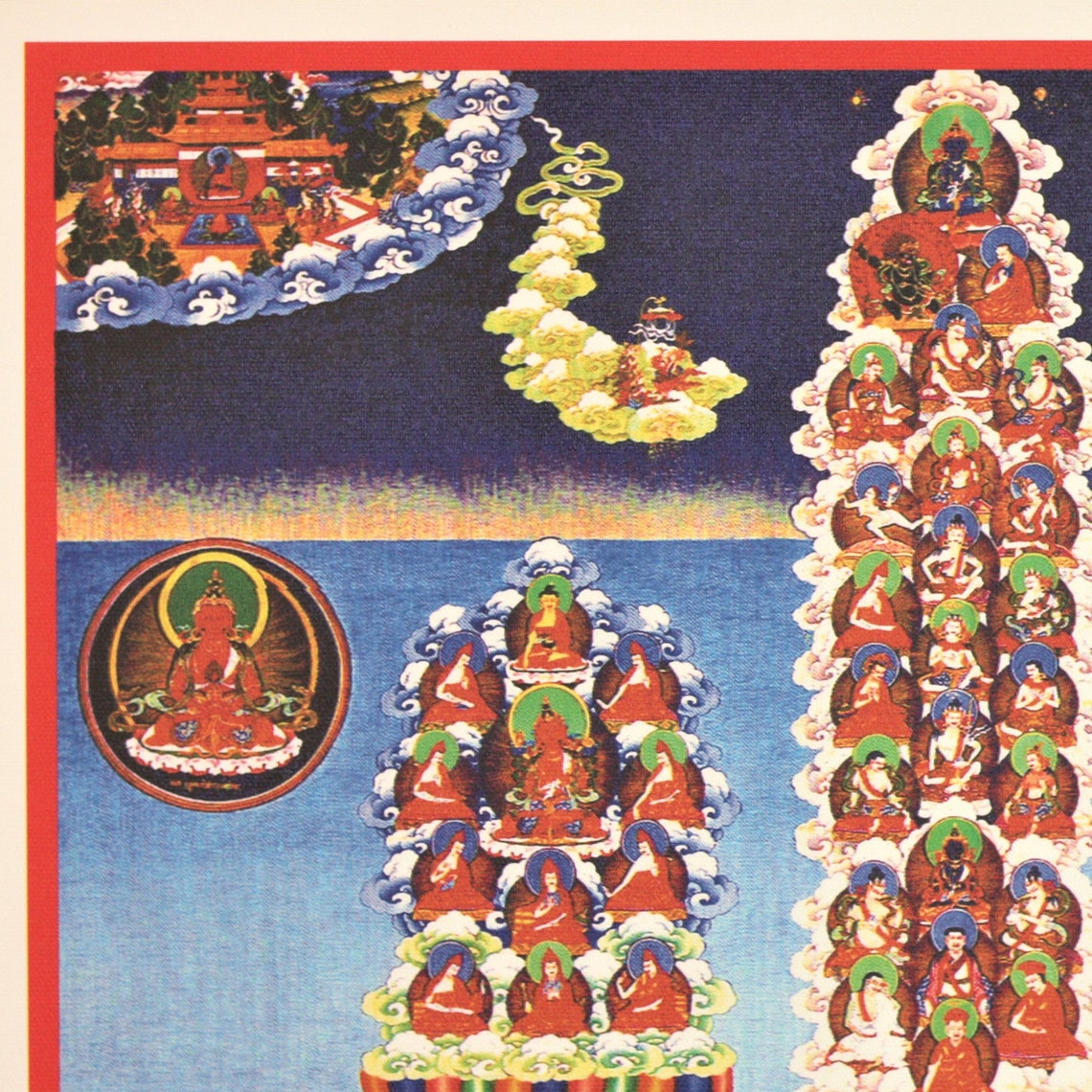 Buddhist Thangka Refuge Tree Drikung Kagyu - Etsy