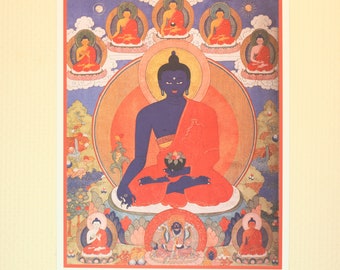 Buddha Medicine, Tibetan Thangka