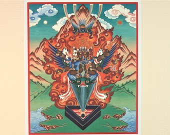 Thangka tibetano de Vajrakilaya