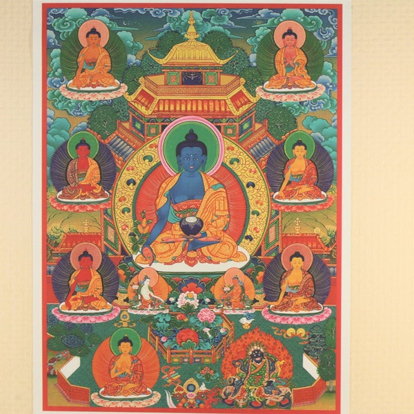 Thangka Medicine Buddha