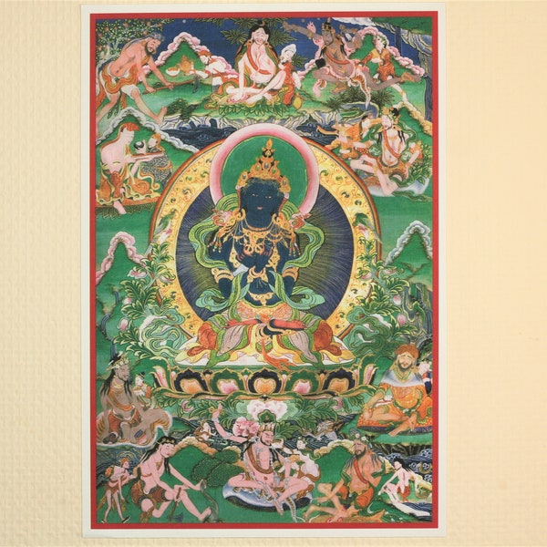 Tibetan Thangka, Vajradhara, Buddha