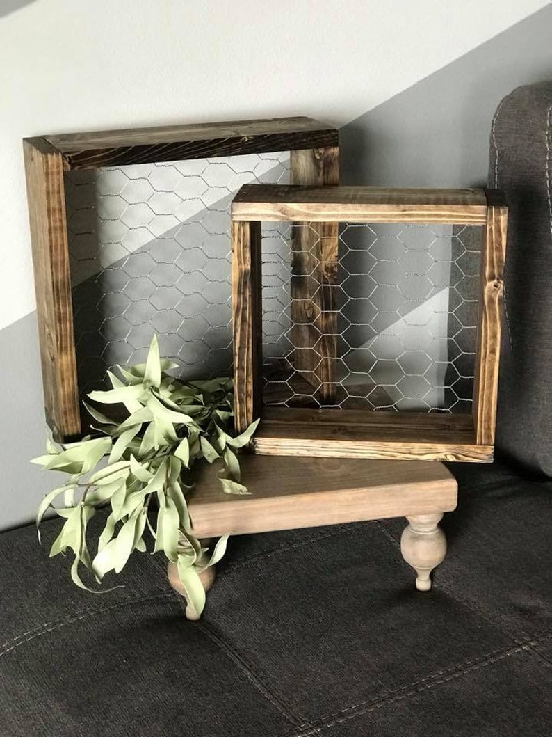 Chicken Wire Shelf Etsy