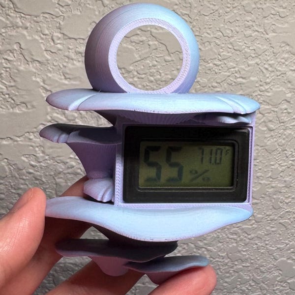 Magnetic Hide/Mushroom Hygrometer Holder Jumping Spider Decor