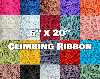 LARGE Webbing Ribbon 5x20" Multiple Color Options