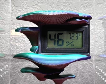 Magnetic Mushroom Hygrometer Holder Jumping Spider Decor