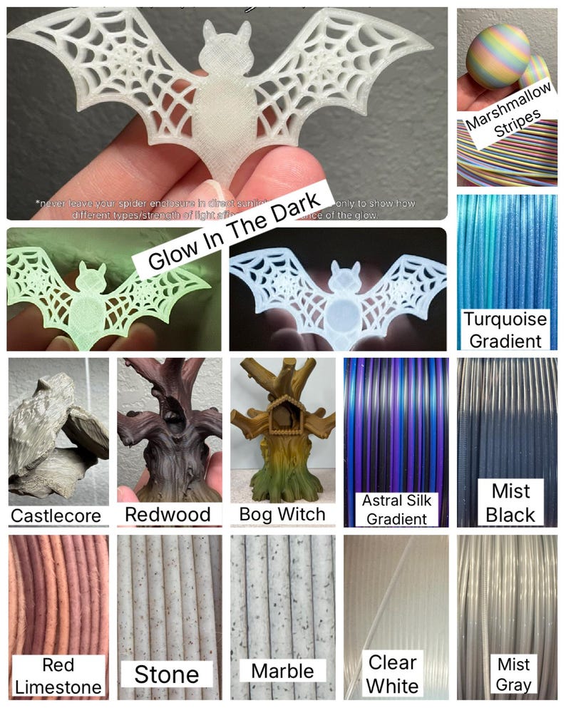 3D Printed Magentic Rock Jumping Spider Decor image 16