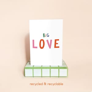 Tarjeta de amor de Yorkshire / Aniversario / Yorkshire / San Valentín / Día del padre / Envío de amor / Boda / Propuesta / Tarjeta de felicitación reciclada A6