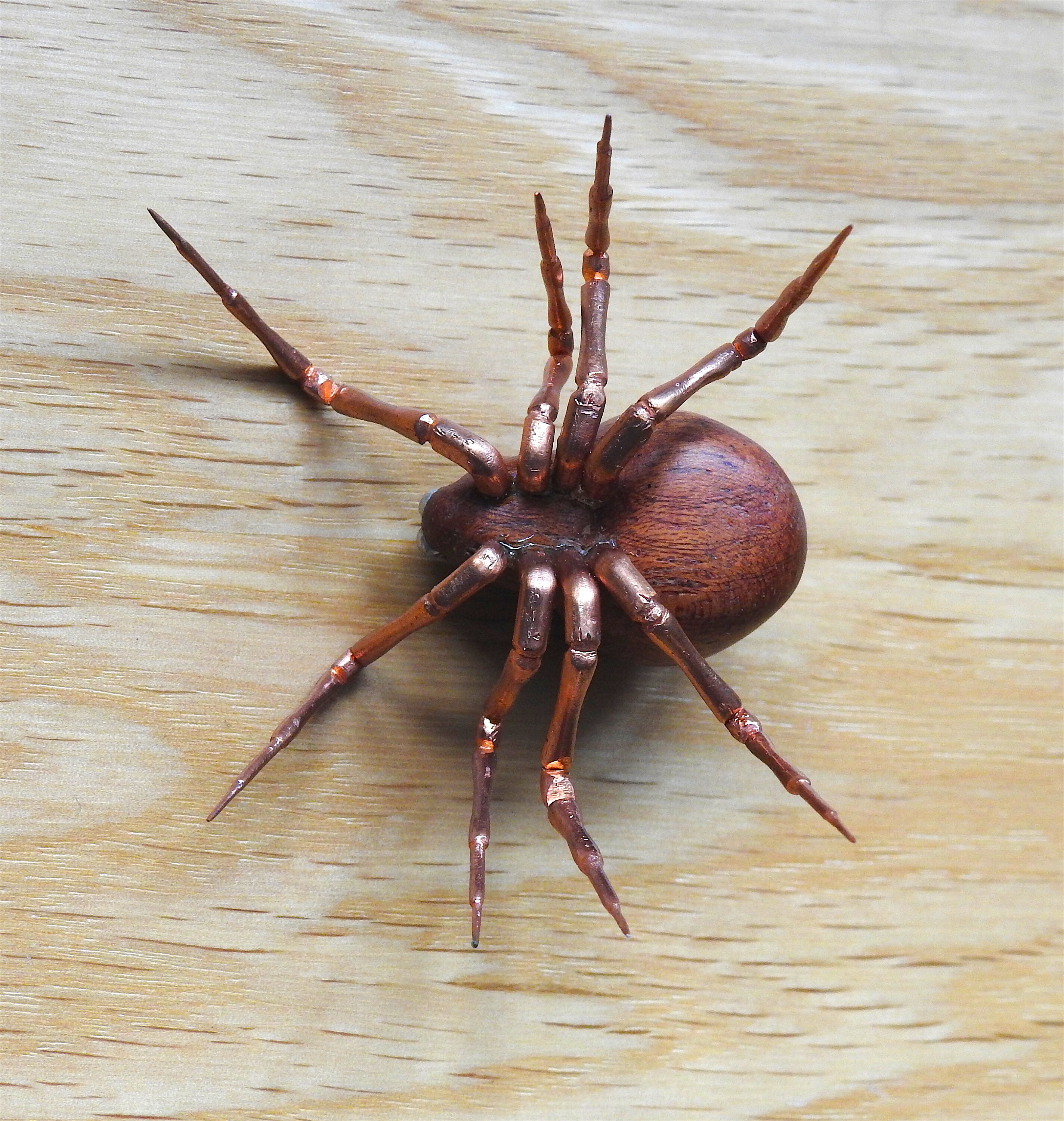 Sculpture Wooden Spider Sculpture Spider Spider Carving Etsy