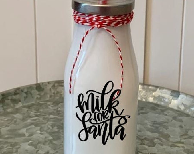 Milk for Santa Santa's Milk Bottle Christmas Milk Bottles PERSONALIZED ...