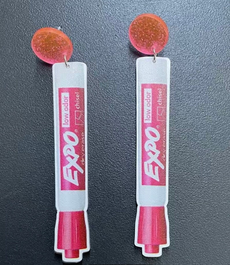 Expo Marker Earrings Etsy