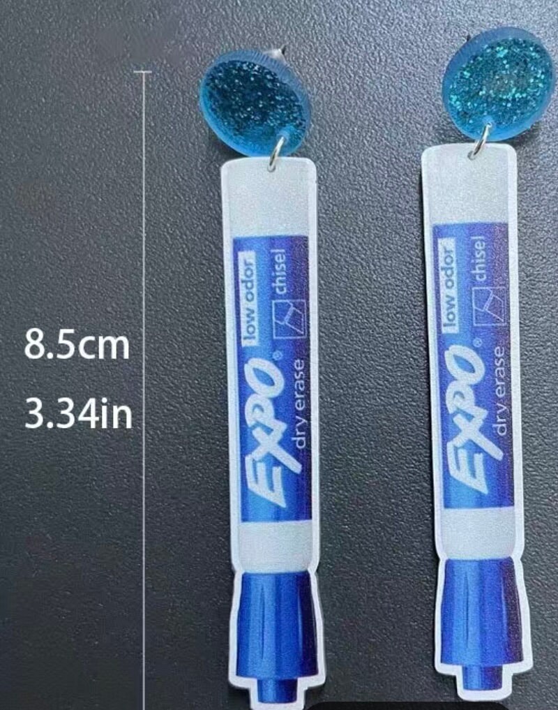 Expo Marker Earrings Etsy