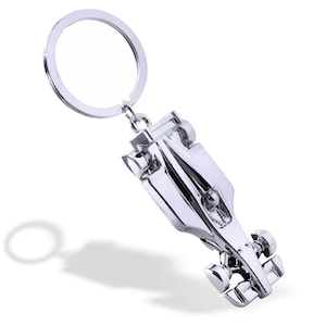 F1 Racing Car Metal Keyring - Fabulous Gift Idea for Motor Sport Fans