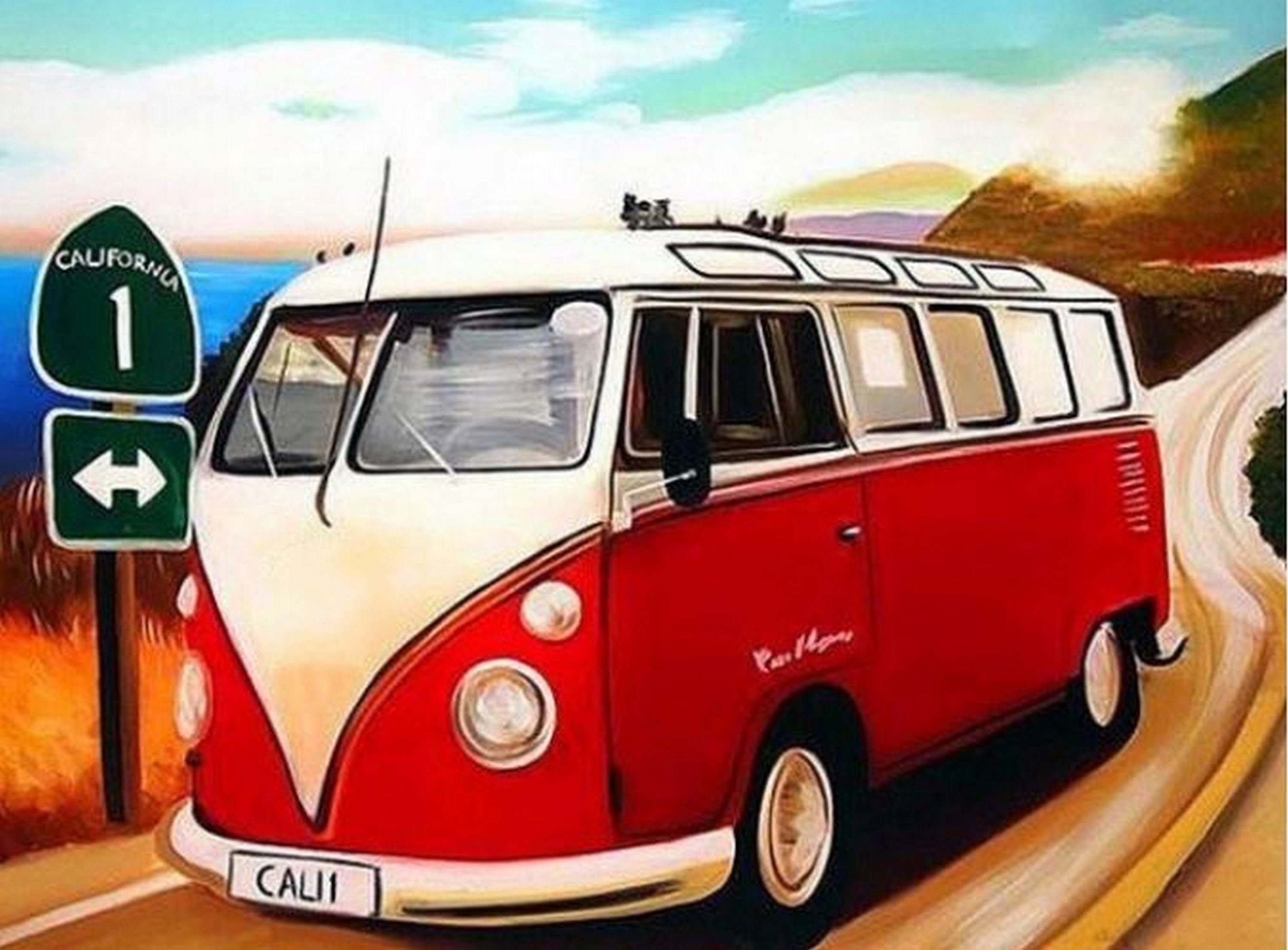 Californian Campervan Diamond Painting Kit 5D Full Drill | Etsy