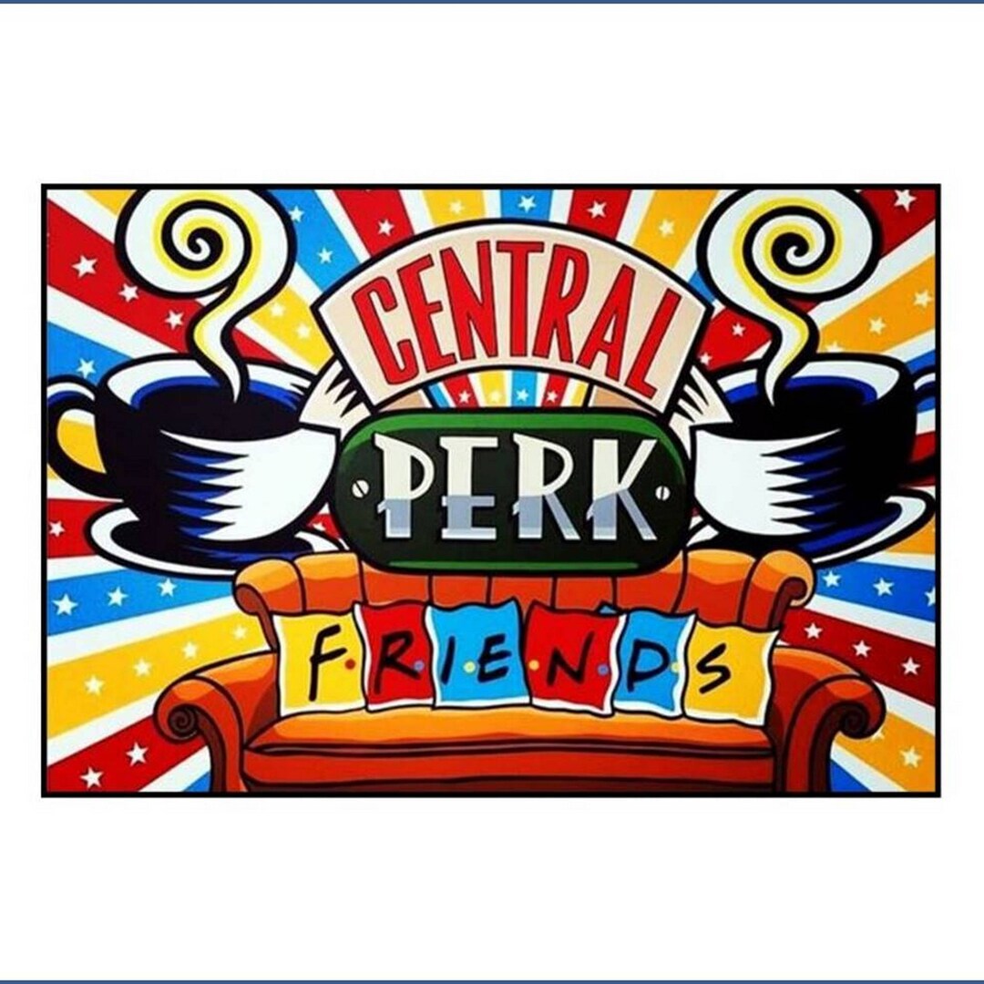 Central Perk Friends Diamond Painting Kit 5D Full Drill Round Etsy UK