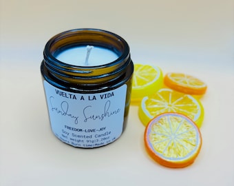 SUNDAY SUNSHINE candle - Motivational Candle - Mental Health Candle - Summer Candle