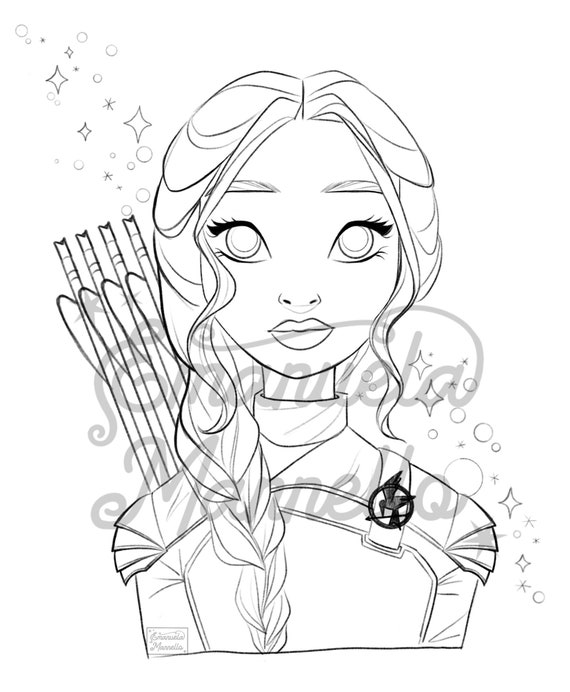 Katniss Everdeen Coloring Pages
