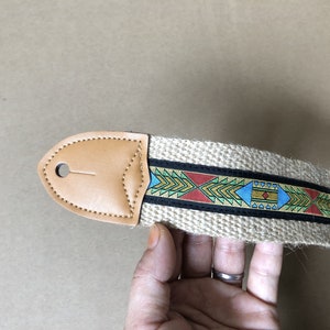 2 inch Handmade Natural  hemp rope braided  guitar straps  fits for all kinds of guitar