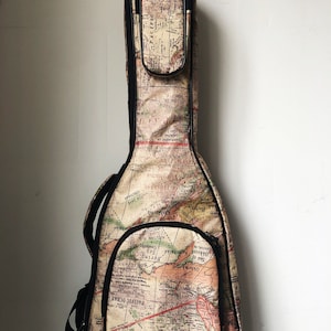 Waterproof World Map Handmade 30 inch gig bag Baritone ukulele case for 30 inch ukuklele 30 inch guitalele bag