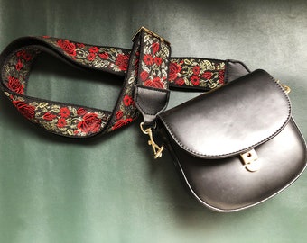 Correa de cuerpo cruzado hecha a mano correa de hombro ajustable para bolso / bolso Correa de correa solo