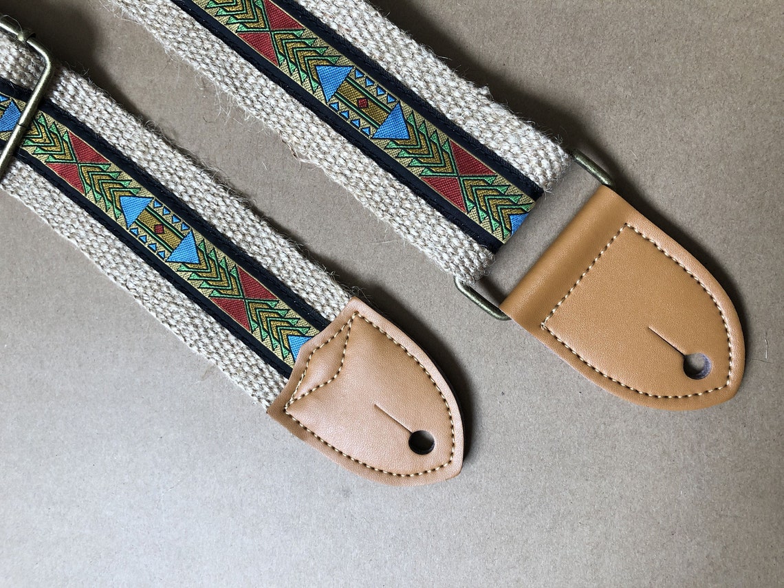 2 Inch Handmade Natural Hemp Rope Braided Guitar Straps Fits Etsy