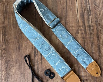 Soft padded smile face sturdy guitar straps bass straps fits for all size guitars