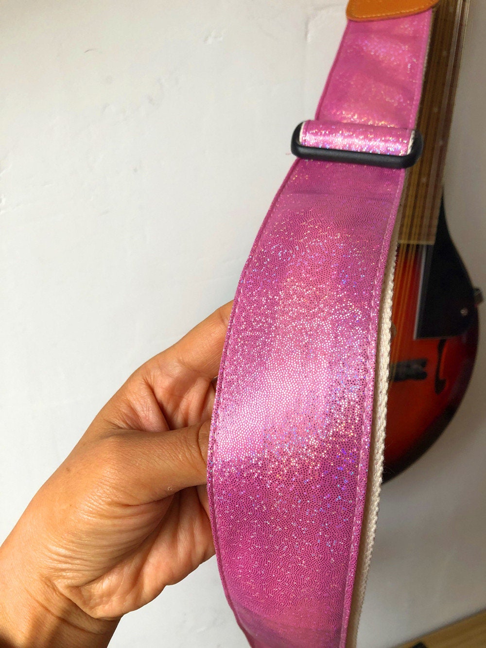 Handmade 2 Inch Wide Soft Metallic Sparkle Guitar Strap Fits Etsy