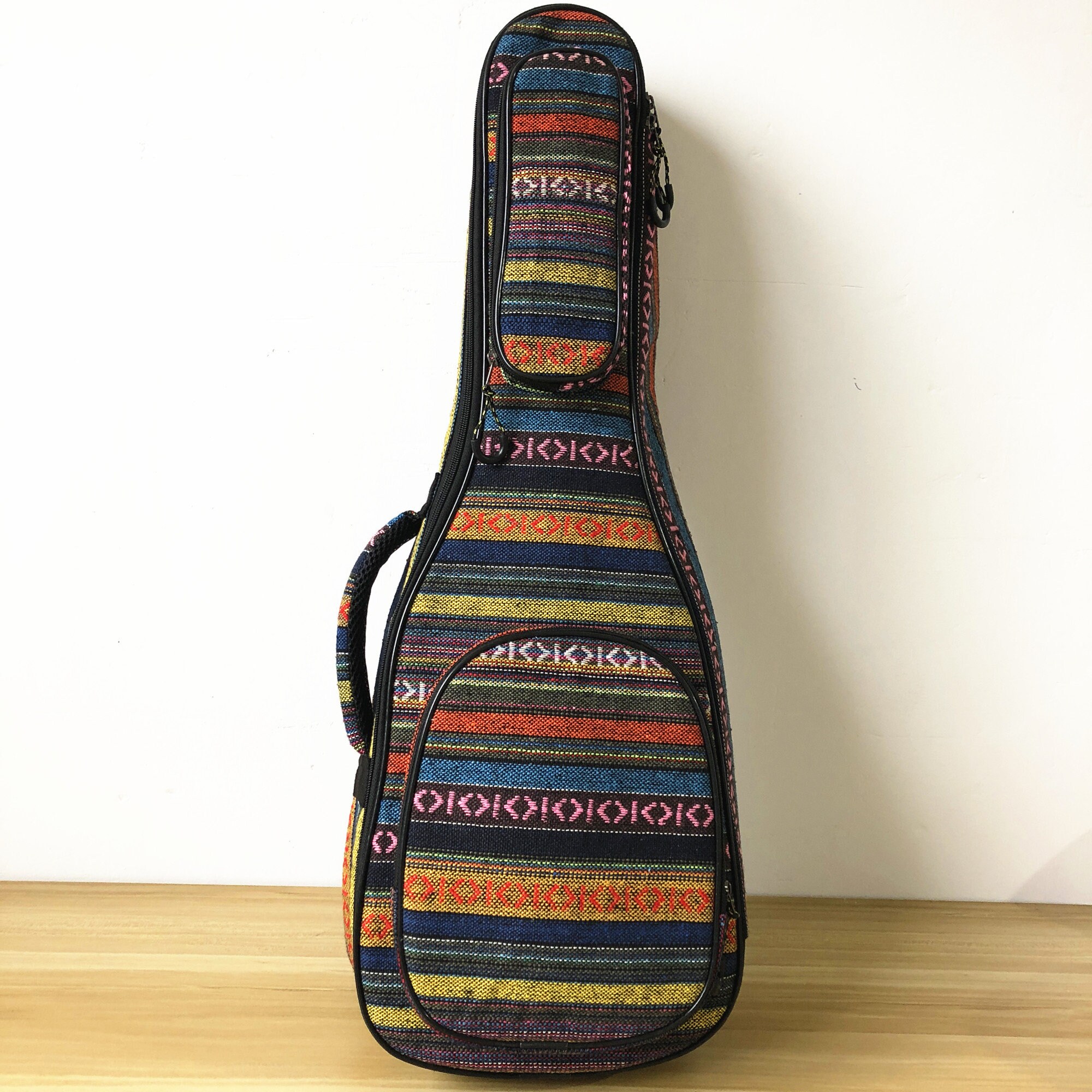 Glow Wings Music First Original Design 15mm Thick Vintage Style Jeans Cloth Denim Soft 28inch Guitalele Case Guitar Bag 28 Inch Guitalele Backpack Pls Check Photo No 2 And Measure Your Guitarlele