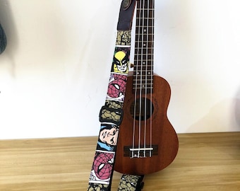 Handmade Cartoon Ukulele Straps fits for all size Ukulele and Guitalele