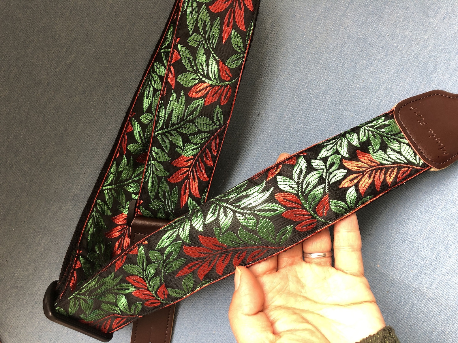 Handmade Vintage embroidery guitar strap 2 inch width luxury Etsy