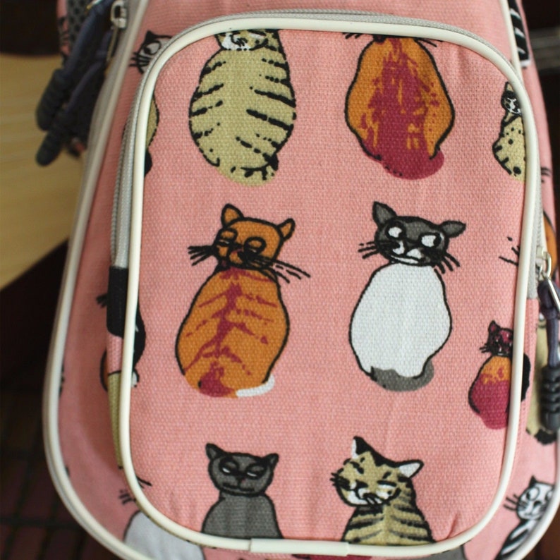 Cute Cat Canvas Padded Tenor Ukulele Case Pink Ukulele Gig Bag Etsy