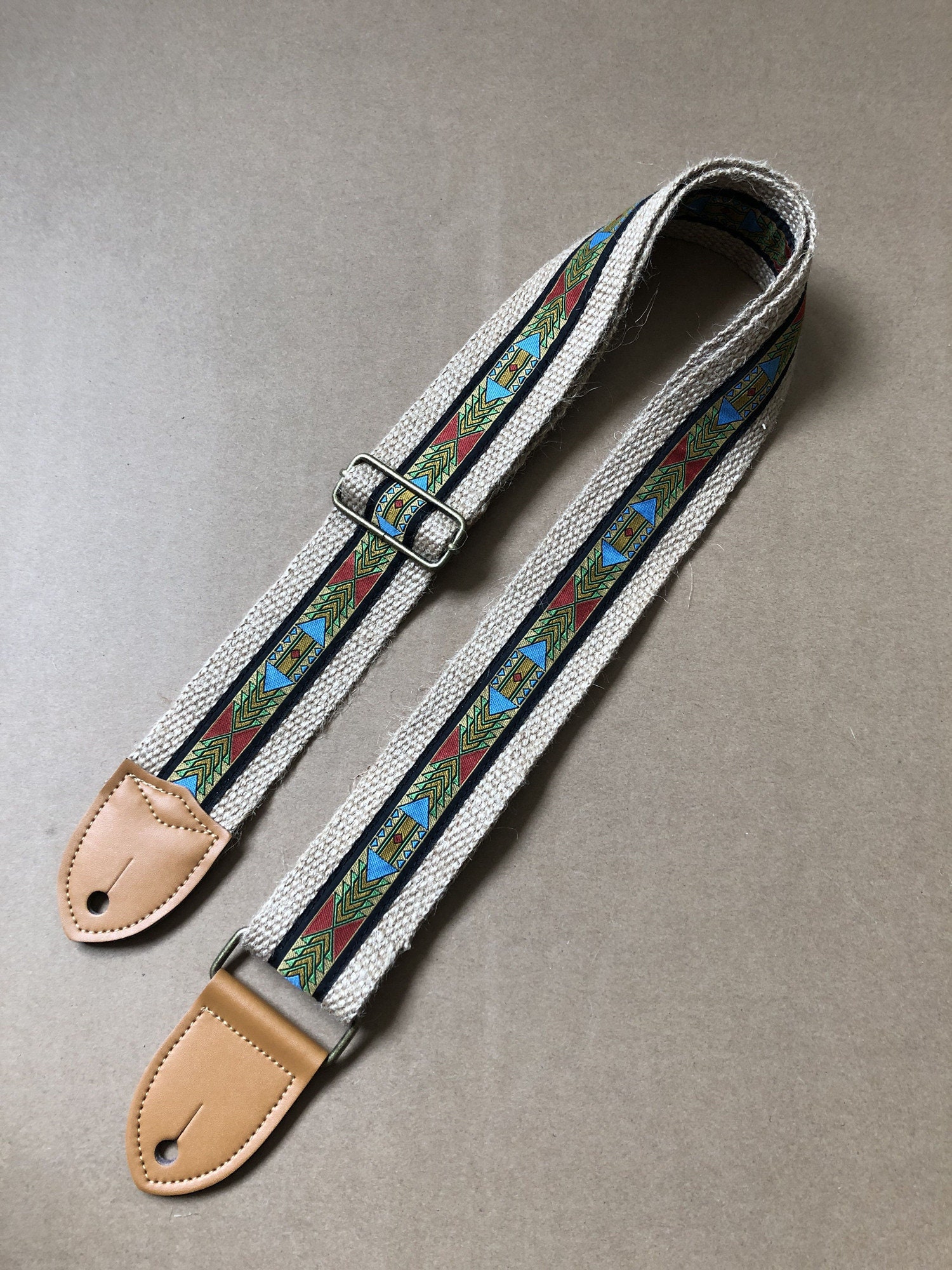 2 Inch Handmade Natural Hemp Rope Braided Guitar Straps Fits Etsy UK