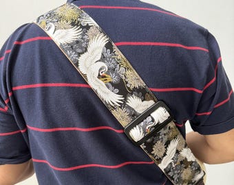 Handmade Extra Wide Padded comfortable and adjustable Bass strap Guitar strap