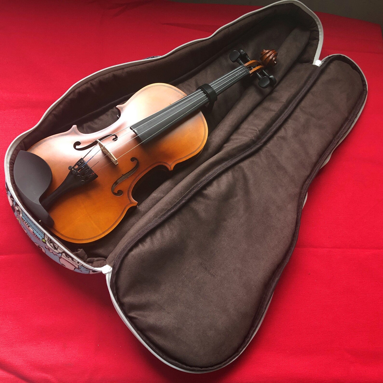 Handmade Portable Lightweight Padded Violin Gig Bag Fits for 1/2 and 1/